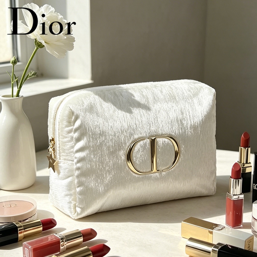 Women Bags Logo - Сумка Dior из белого бархата, дорожная