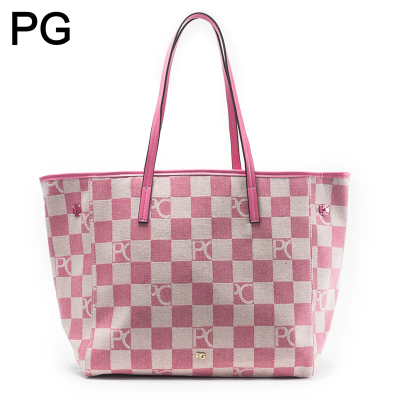 Women Bags Logo - Женская сумка-тоут PG Retro в клетку