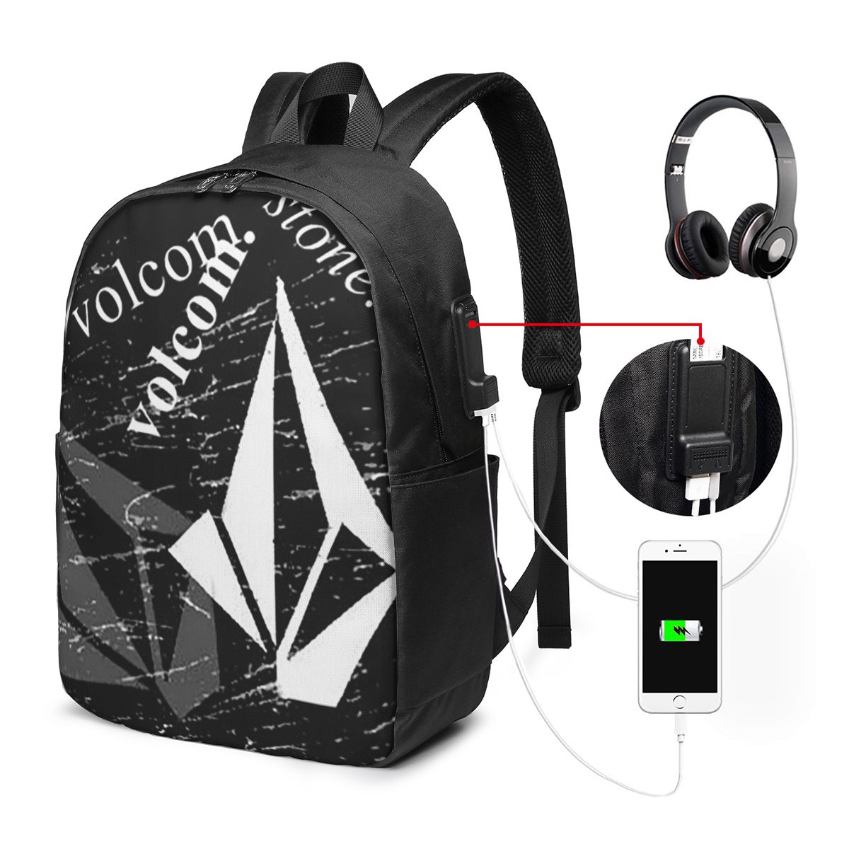 Рюкзак с логотипом V-Volcom, д – обзор и цена Women Bags Logo